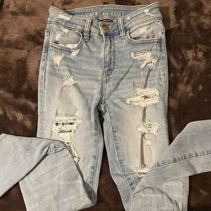American eagle stylish high rise skinny jeans